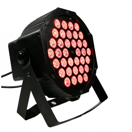 PAR-LED 36 Becuri RGB Multicolore, Microfon integrat, DMX, Proiector lumini scena / arhitectural / petrecere