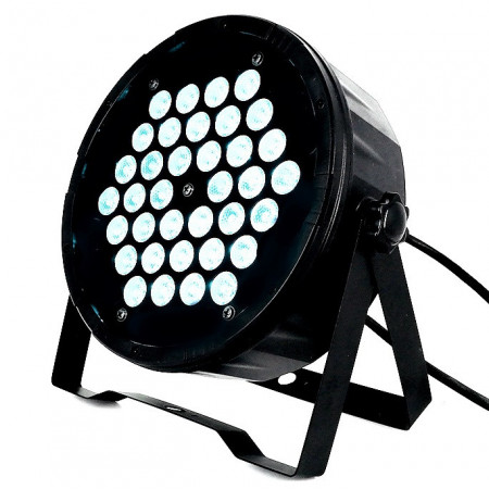 PAR-LED Slim, Proiector lumina color scena, Becuri 36x3W RGB, Microfon, Dmx IN-OUT, Lumini club, evenimente, prezentari, magazine, arhitectural, fundal