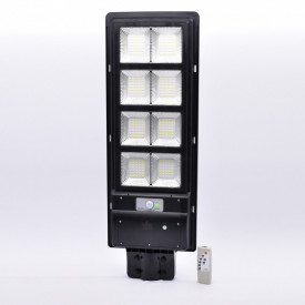 Lampa 200 / 300 / 400W pentru iluminat stradal - Panou solar, Acumulator, Telecomanda