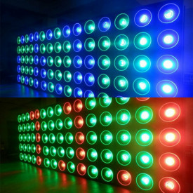 Matrix disco lights 25 x 30W RGB LED COB, Lumini scena Beam Wash Strobo Blinder