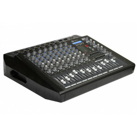Mixer amplificat 2 x 380W P8USB-BT, 8 canale, Bluetooth telefon, USB, Display