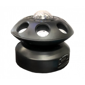 Moving head OZN 360° 60W, Glob disco rotativ 8 becuri 3W LED RGBW, Auto/Microfon