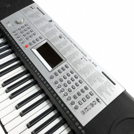 Orga electronica incepatori 639 + Cadru metalic reglabil + Microfon, 61 clape, USB