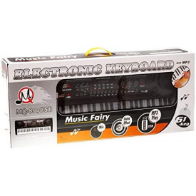 Orga muzicala electronica MQ809 + Cadru metal reglabil + Microfon, 61 clape copii, USB