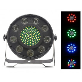 PAR-LED Slim 9x4W RGBW + 81 SMD Strobo, Efecte lumini bar, club, pub