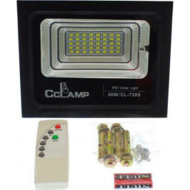 Proiector CCLamp 50W LED + Panou solar 12W, Telecomanda, Acumulator integrat