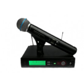 Microfon Beta58 SLX 2-4 Semiprofesional Wireless Receiver UHF, Buton On/Off/Mute