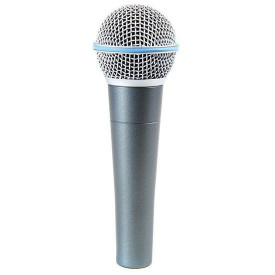Microfon Profesional Beta 58 Dinamic Voce, Cu cablu/fir 300cm, husa si nuca plastic