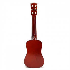 Mini chitara acustica 6 corzi pentru copii, 21" 53x18cm, Jucarie 1/8 Ukulele