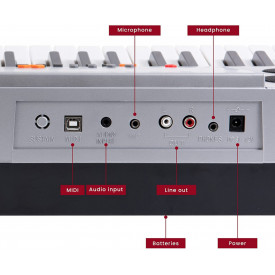 Orga electronica exersat YM853, 61 clape pline, 5 octave, USB, Pianina invatat acasa