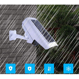 Proiector LED (FakeCam) cu panou solar, acumulator intern si senzor de miscare, Telecomanda