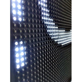 300x55CM, Reclama programare prin wi-fi telefon, Firma luminoasa LED casetata alba, Exterior