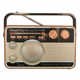 Aparat radio portabil tip RETRO, HR-506BT, Bluetooth, USB, microSD