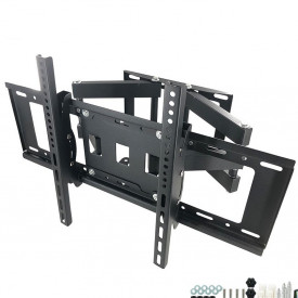 Cadru metalic ecran TV mobil, 50KG, Suport articulat perete, 2 x Brat flexibil, Stativ monitor televizor universal