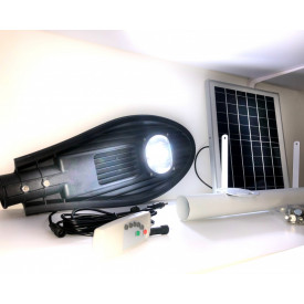 Felinar stradal CL-330, Lampa LED COB 30W, Panou Fotovoltaic 16W 35x30cm, Telecomanda