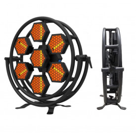Lampa RETRO Disco 7 x 60W LED 2200K, Dimabila, DMX, Strobo 25/sec, Senzor sunet