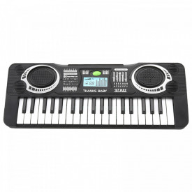Orga electronica 37 taste (clape) pentru copii, Alimentare de la baterii 1.5V (x3)