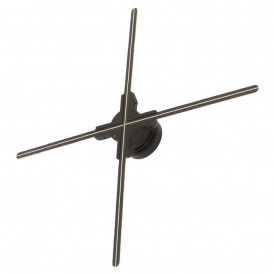 Reclama luminoasa tip ventilator holografic 3D LED cu 4 palete, imagine 60cm