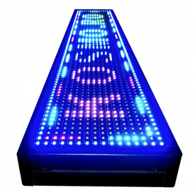 100x20 CM RGB WI-FI Programare wireless, Panou reclama LED exterior, Firma luminoasa multicolora