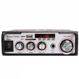 Amplificator stereo 2x15W + Microfon, Statie boxe pasive mici si medii
