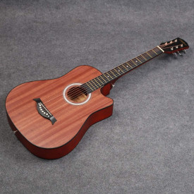 Chitara Acustica pentru Invatat 97Cm 38Inch, 6 Corzi Metalice, Amatori, Incepatori