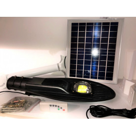 Felinar stradal CL-330, Lampa LED COB 30W, Panou Fotovoltaic 16W 35x30cm, Telecomanda