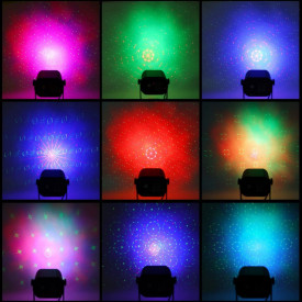 Laser scena Rosu / Verde, Bec LED RGB, Efecte Lumini DJ