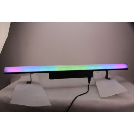 LED-BAR Multicolor 124 x Bec LED RGBW 5050, Ecran curbat, mat, 91CM, Senzor sunet, DMX In/Out