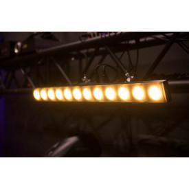 LED-BAR Sunstrip Amber 12x3W Blinder + 48 Becuri RGB Aural, 2 in 1 Wall Washer