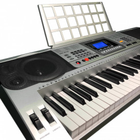 Orga electronica intermediari MK810 + Suport dublu x + Scaun pian, 61 clape, USB, 600 Tonuri