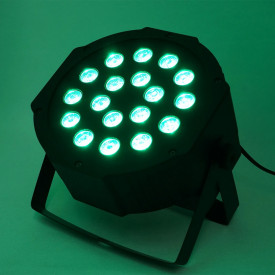 PAR LED 18 Becuri RGB, Proiector Lumini Scena Club Petrecere Evenimente DJ