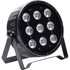 Par LED 9 x 10W RGB, Party lights, Mufa DMX IN/OUT