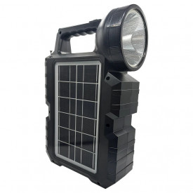 Sistem solar CL-810, Lanterna si 3 becuri LED, Difuzor Bluetooth, Powerbank USB, Panou fotovoltaic
