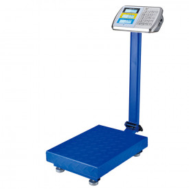 Cantar electronic marfa 50g-350KG Taste inox (butoane metal), Platforma platan 50x40 CM, Brat pliabil, Structura otel, Acumulator