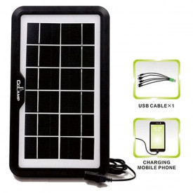 Kit PowerBank cu Panou solar CCLAMP CL08 + 2 Proiectoare LED, Port USB incarcare