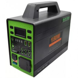 Kit sistem solar GD-150L, Invertor 220V 150W, Panou fotovoltaic 40W, 4x Becuri, 1x Proiector LED, Boxa Bluetooth, USB