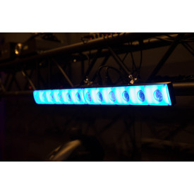 LED-BAR Sunstrip Amber 12x3W Blinder + 48 Becuri RGB Aural, 2 in 1 Wall Washer