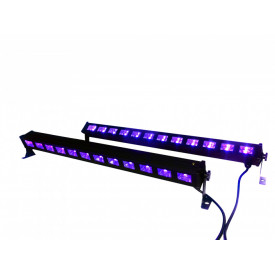 LED-BAR UV 12 x 3W Lumini club ultraviolet, Efecte club tip black light 40W, Carcasa aluminiu