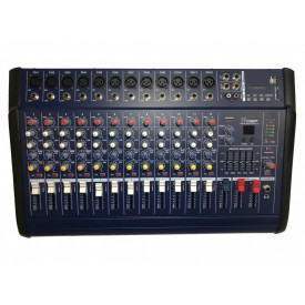Mixer audio 12 canale 2x500W Amplificat boxe pasive, Consola Bluetooth DJ Club Scena, USB