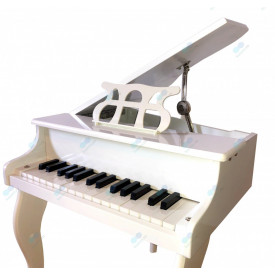 Pian in miniatura cu 30 de clape pentru exersat si invatat, copii 3 - 7 ani, Scaun, MDF + ABS
