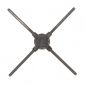 Reclama luminoasa tip ventilator holografic 3D LED cu 4 palete, imagine 60cm