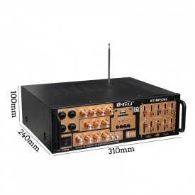 Amplificator 50W RMS MP326, Statie boxe pasive cu Bluetooth, Sistem racire, USB