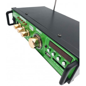 Amplificator boxe pasive BT680 Bluetooth, Statie karaoke cu USB, Radio, Mufa microfon profesional, Display