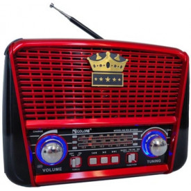 Aparat radio cu panou solar, Difuzor 6W, Bluetooth, Baterie 1A, Lanterna, RX-455