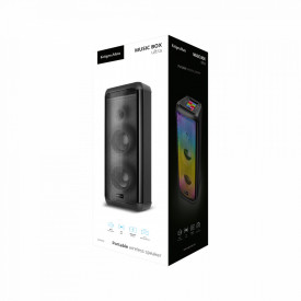 Boxa Bluetooth 2 x 8" 60W KM0558 Kruger&Matz, Joc lumini LED, Radio FM, USB, AUX