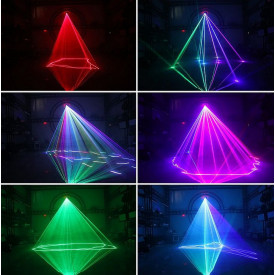 Laser, Proiectii multi-beam HK-500 RGB 150mW violet 100 mW rosu 250mW magenta