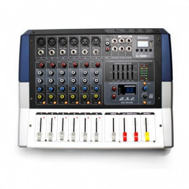Mixer amplificat 6 canale, Consola DJ 500W TUM GY60USB, Bluetooth, USB