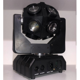 Moving head 12x10W LED RGBW Glob rotativ lumini scena 4in1, DMX, Ibiza E-cosmos