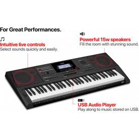 Orga electronica CT-X3000 CASIO, 61 clape Touch Response