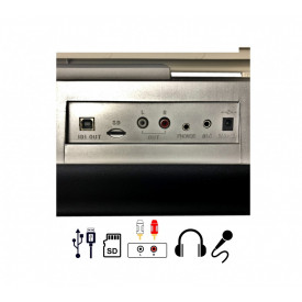 Orga electronica intermediari JL168, TouchSensitive 61 clape imitatie pian,, MIDI, USB